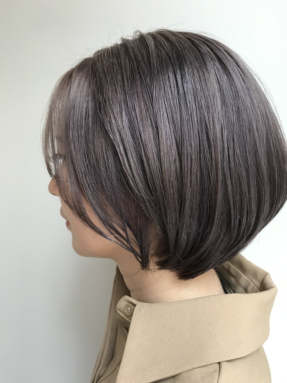 ショートボブ×ラベンダーグレージュ：L114736274｜ベルフェミンキルン