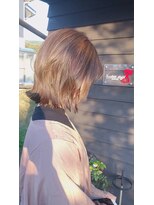 ナンバーエイト(number eight)&nbsp;ナチュラルハイトーン×立体感カール×小顔ミディ×ボブパーマ