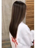ヘアカロン(Hair CALON) コントラストハイライトケアブリーチダブルカラー熊本ハイライト
