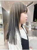 アンブレラカラー/インナーカラー/グレーベージュ/横浜