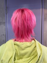 インク 渋谷(INK.)&nbsp;ネオンピンク シャギーウルフ