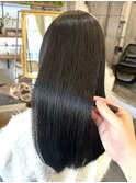 透明感グレーアッシュ/10代20代30代/髪質改善/縮毛矯正/仙台