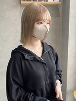 セシルヘアー(CECIL hair) ミルクティーベージュカラー　韓国ヘア
