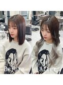 ダークショコラ×ホワイトベージュ#梅田