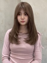 ロンド 表参道店(Lond)&nbsp;エアリーロング ザクザクレイヤー  ミルクティーベージュ