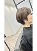 ショート ボブ 白髪ぼかし 髪質改善