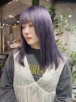ヘアーアンドメイク ビス(HAIR&MAKE bis)&nbsp;色落ちまで綺麗なラベンダーカラー♪【唐木彩華】