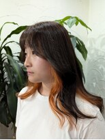 アン(Hair make un)&nbsp;オレンジインナー