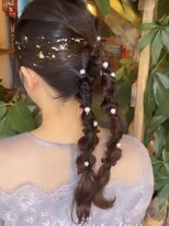 ポポニコ(poponico)&nbsp;結婚式お呼ばれヘアアレンジ