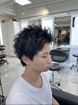 テクト バイアッシュ 吉祥寺店(Tect by Ash) スパイキーショートザクザクショートアップバングツーブロック