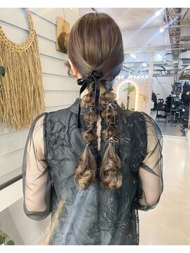 ジゼル 博多筑紫口店(GiseL) 博多ヘアセット編み下ろし