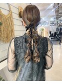 博多ヘアセット編み下ろし