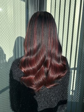 ザ オーダー(THE ORDER) アンブレラカラー/レッド/ブラック/筋感/インナーカラー