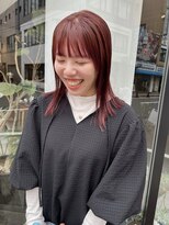 ヘアー アイス ルーチェ(HAIR ICI LUCE) ブリーチなしカラー ピンク/ピンクブラウン/堀場