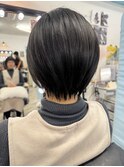 長さは切らず！丸みショートレイヤー◎