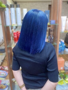 ヘアークルーズピース (hair cruise Piece) ダブルカラー/ネイビーブルー/ディープブルー