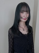 トーチ(torch)&nbsp;【大須　上前津】ブルージュ　ネイビーカラー　姫カットレイヤー