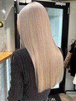 ネハス 名古屋栄店(nehus.)&nbsp;ミルクティーベージュ/ブリーチカラー/髪質改善/レイヤーカット