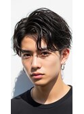 越谷/波巻きスパイラル/フェザーカット/メッシュパーマ/メンズ