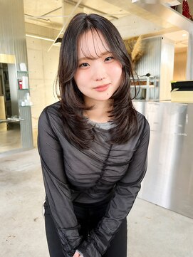 ユイマァル 岡山(YUIMARL) 岡山レイヤーカット20代30代顔周りカット髪質改善カラーブラウン
