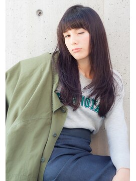 ミンクス 銀座店(MINX) 【MINX八木】顔型を選ばない、短め前髪×ストレートの大人ヘア