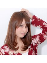 パティオンツー(PATIONN2)&nbsp;チェスナットブラウン×ワンカールストレートミディ