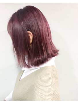 クラン(clan) clan小顔ピンク外はね美髪フレンチボブ