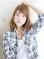 ナル 白山神社参道通り店(nalu)&nbsp;厚め前髪のゆるミックスカール