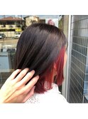 インナーカラー ボブスタイル