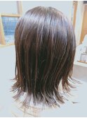 【ehre hair】パープルガーネット外ハネボブ