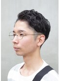 メンズカット「メガネとパーマ」