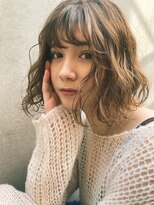 レジュアル(RESSUAL)&nbsp;アンニュイ　大人ガーリー　オリーブアッシュ　ロングボブ