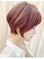 エール(a:le) ブリーチピンクベージュ丸みショート