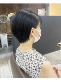 京都 20代30代人気大人可愛い丸みショート 耳かけショート 中島