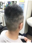 ミリタリーサイドグラデーションフェードショート
