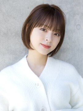 エインアンリー 表参道(AIN.ANLY.) 前髪あり耳掛けショートボブ20代30代40代【AIN.表参道】川原大地