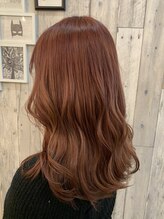 ピンクベージュ/ブリーチ/韓国/ハイトーン/