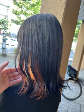 トリート 海浜幕張店(TREAT) インナーカラー×オレンジ