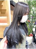 ブリーチ入らず透明感あふれるグレージュカラー光野伶奈