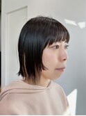guest hair  イヤリングカラーフェイスレイヤー切りっぱなしボブ