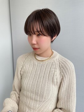 ガリカ 博多(Gallica) 【石河安奈】大人ハンサムショート/耳かけショート/暗髪ショート