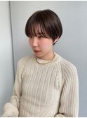 【石河安奈】大人ハンサムショート/耳かけショート/暗髪ショート