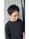 スパイキーショ-トツイストスパイラルパーマ波巻きスパイラル