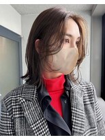 クエントバイアルティナ 大宮店(cuento by artina)&nbsp;メルティカラー_こなれミディ_かきあげバングミルクチョコレート