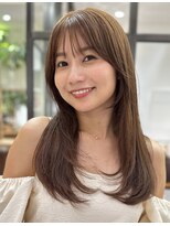 ローネス ギンザ(LONESS ginza)&nbsp;くびレイヤーエモージュグレーベージュカラーダーク アッシュ