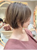 【Lond ambre】 川村利幸/オシャレショート×グレージュ M