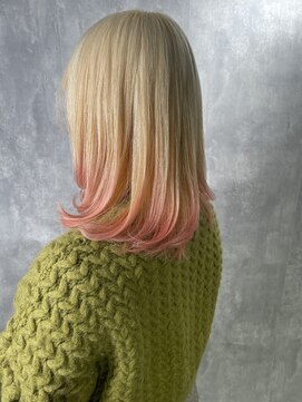 ザ オーダー(THE ORDER) 裾カラーピンク/エンドカラー/ケアブリーチ抜きっぱなし/名古屋