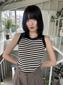 アクアオモテサンドウ(ACQUA omotesando) △韓国風レイヤーカット姫カットウルフカットクレージュカラー