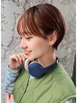 イチイ 巣鴨店(ichii)&nbsp;大人可愛い小顔ショートボブ白髪ぼかしハイライト20代30代40代