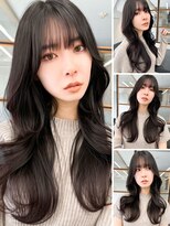 ソア 渋谷(soar)&nbsp;20代30代大人美人小顔ブリーチなし韓国ヘアアッシュブラック